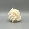 Kerze Wollball Vorderseite