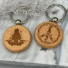 Buche rund Anhaenger Yoga Peace Set