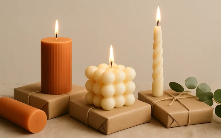 Handgemachte Kerzen als Geschenk