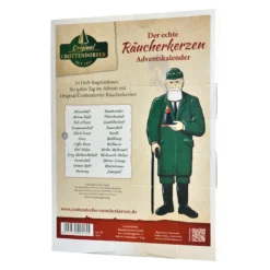 Raeucherkerzen Adventskalender Hochformat 2025 Rueckseite