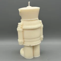 Kerze Nussknacker Offizier Rueckseite