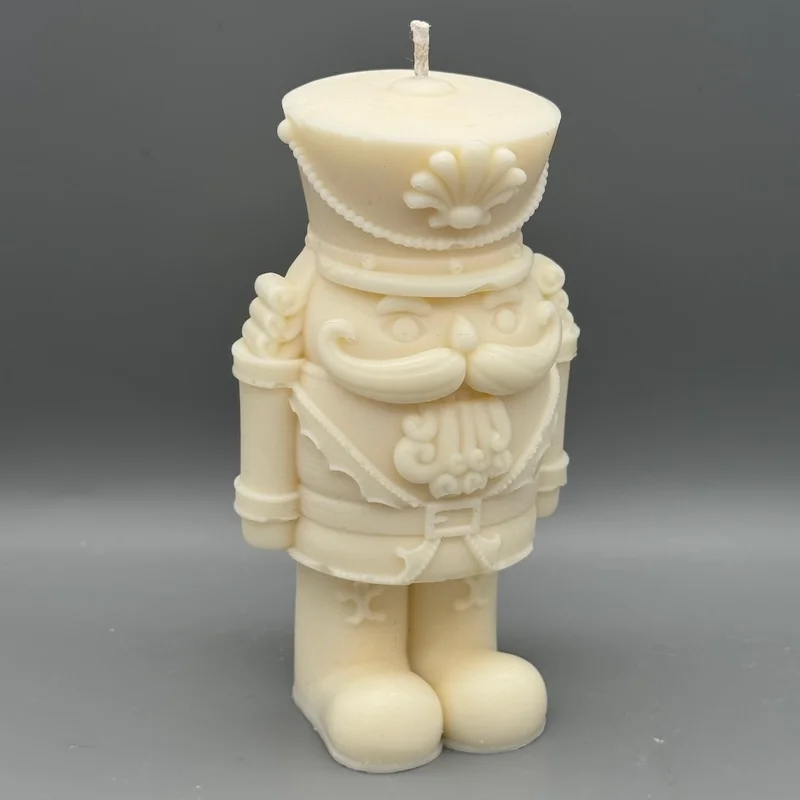 Kerze Nussknacker Offizier Voderseite