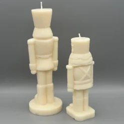 Kerze Nussknacker schmal Rueckseite