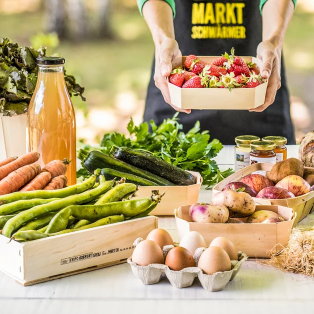 Marktschwärmer im Sommer
