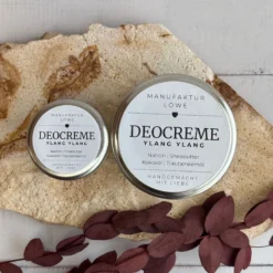 vegane Deocreme Ylang Ylang Übersicht oben Naturkosmetik