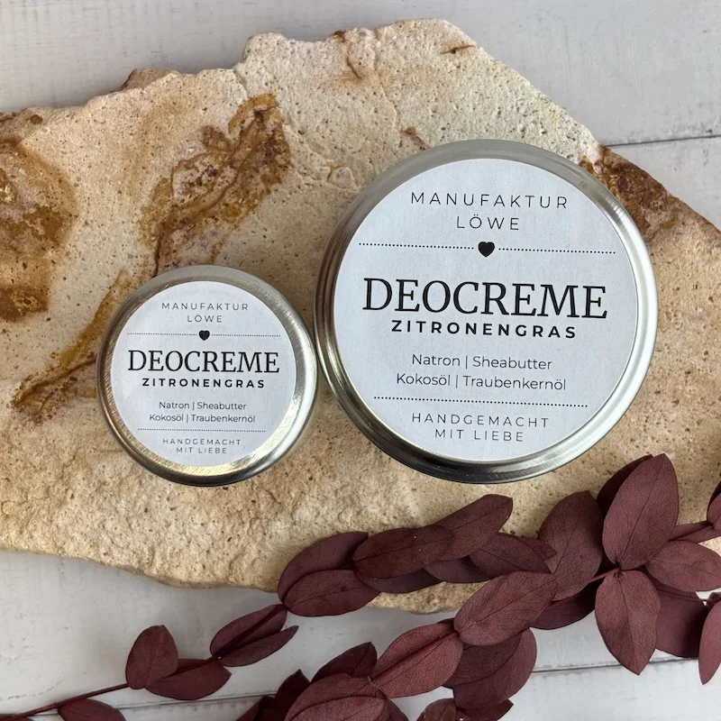 vegane Deocreme Zitronengras Übersicht oben Naturkosmetik