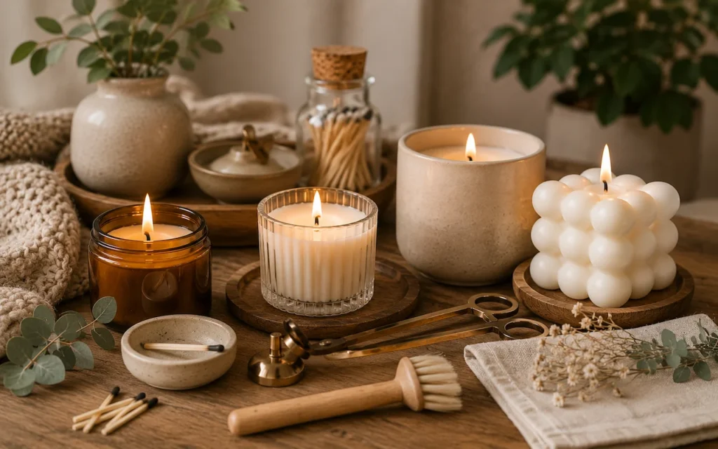 Kerzen richtig pflegen – So halten Duftkerzen länger